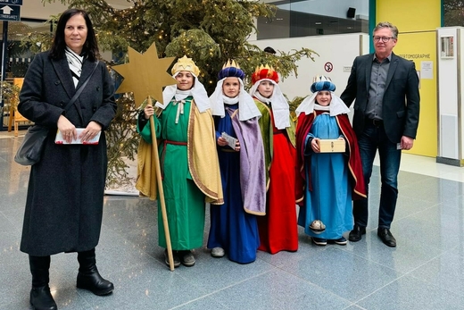 Die Sternsinger waren da.