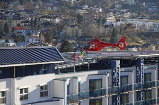 Hubschrauberlandeplatz des BKH Schwaz