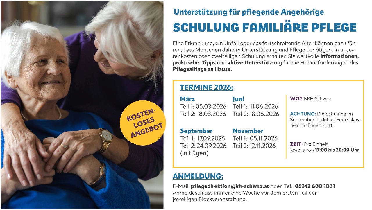 Plakat Familiäre Pflege 2026